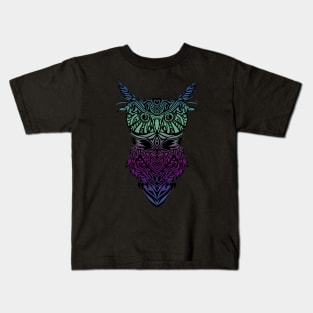 Tribal Owl Kids T-Shirt